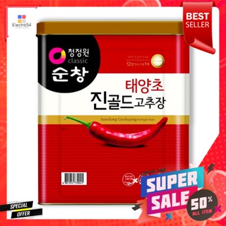 SunchangGochujang ซอสพริกเกาหลีชองจองวอนโกชูจังโกลด์14 กิโลกรัมChungJungOne SunchangGochujang 14 Goldkg