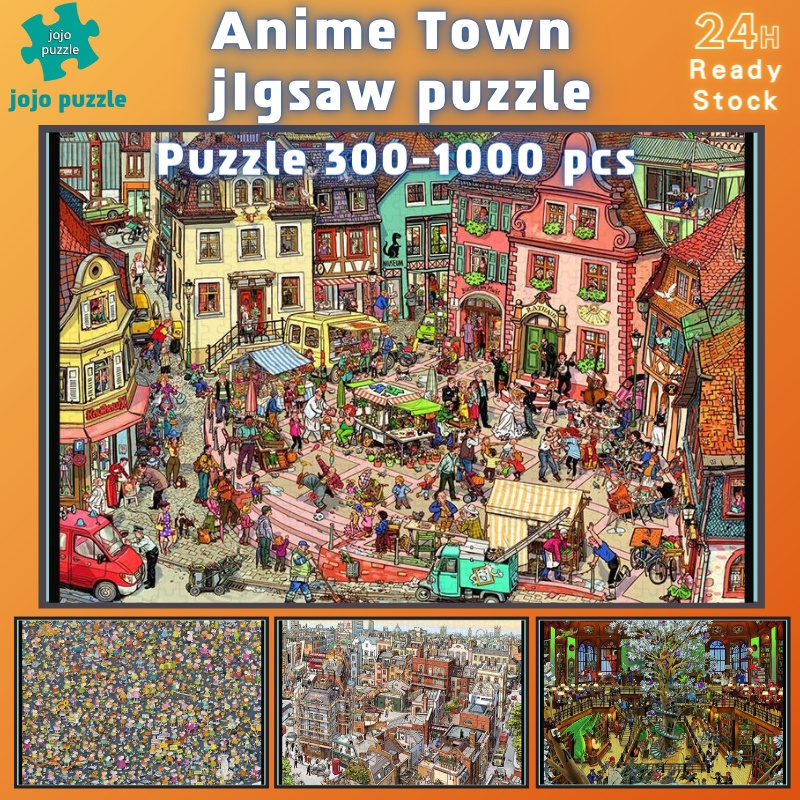 พร้อมส่ง 【Anime Town】จิ๊กซอว์-300-1000-ชิ้น-จิ๊กซอว์ไม้ 1000 ชิ้น-จิ๊กซอ-จิ๊กซอว์ 500 ชิ้น-jigsaw puzzle-1 จิ๊กซอว์ 1000 ชิ้น สำหรับ ผู้ใหญ่ ตัวต่อจิ๊กซอว์ จิ๊กซอว์ การ์ตูน