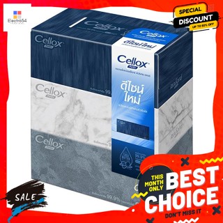 Cellox(เซลล็อกซ์) เซลล็อกซ์ พิวริฟาย เดคอร์ กระดาษเช็ดหน้า 135 แผ่น แพ็ค 3 Cellox Purify Decor Facial Tissue 135 Sheets