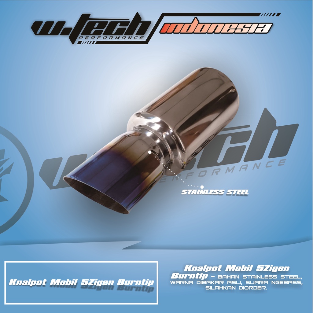 WTECH 5Zigen Burntip ท่อไอเสียรถยนต์