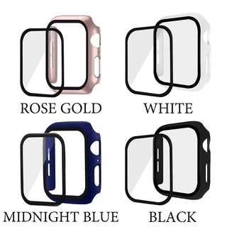 เคส watch + ฟิลม์กระจกในตัว case สําหรับ iwatch11/10/9/8/Se/7/6/5/4/3/2/1 เคสกระจก ขนาด38/40/41/40mm 42/44/45/46mm49mm