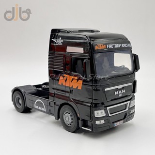 โมเดลรถบรรทุกโลหะ Joy City Man TGX KTM ขนาด 1:32 ของเล่นสะสม สําหรับเด็กผู้ชาย