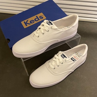 KEDS รองเท้าผ้าใบลําลอง สีขาว เข้ากับทุกการแต่งกาย สไตล์คลาสสิก สําหรับสตรี 2023