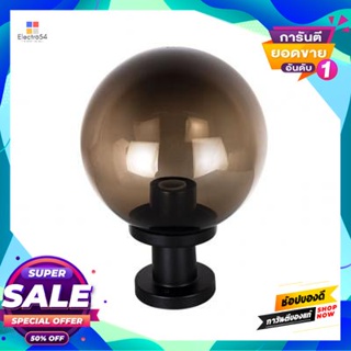 Lamp โคมไฟหัวเสาภายนอก 1xE27 LUZINO รุ่น JEWEL P10(BK) ขนาด 25 x 25 x 34 ซม. สีดำOutdoor Post Lamp 1xE27 LUZINO Model JE