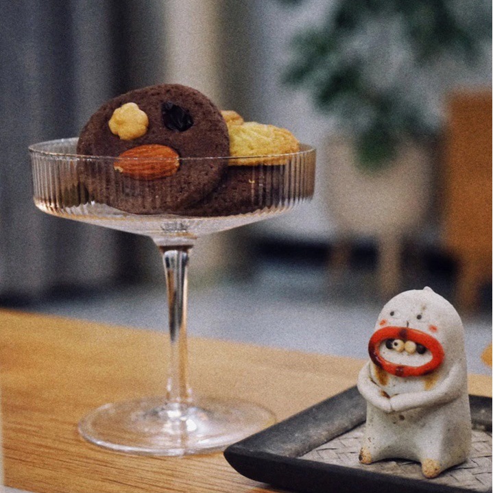 Duzzlor Ice Cream Pudding Glass Cake Tar Dessert Glass Stem Model - KT011 - โปร่งใส