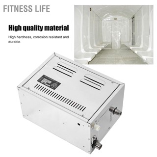 Fitness Life เครื่องกำเนิดไอน้ำ 3KW ขจัดตะกรันอัตโนมัติ อุปกรณ์ห้องอบไอน้ำในบ้าน 220‑240V