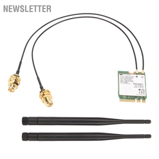 Newsletter การ์ดเครือข่ายไร้สาย Gigabit Tri Band WiFi 6 รุ่น 802.11AX มาตรฐาน 6GHz 5GHz 2.4GHz M.2 โมดูลการ์ดไร้สาย NGFF