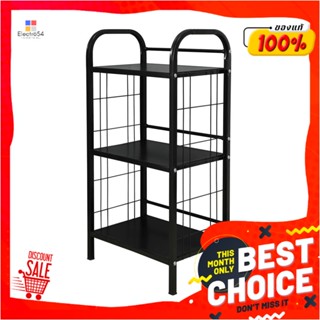 3-TIER ชั้นวางของ 3 ชั้น STACKO AMAS 44x30.5x91.5 ซม. สีดำ3-TIER SHELVING UNIT STACKO AMAS 44X30.5X91.5CM BLACK