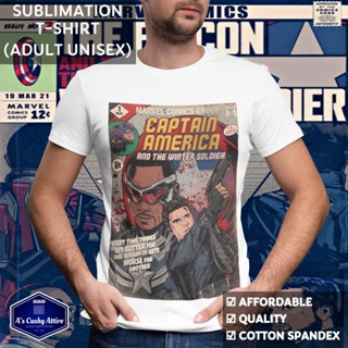 The Falcon and the Winter Soldier Marvel Design Unisex Vintage Sublimation Graphic Shirt_04