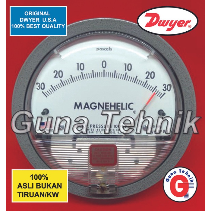เครื่องวัดความดัน Dwyer Magnehelic 30-0-30 Pa (2300-60Pa)