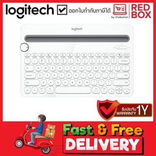 LOGITECH Bluetooth Multi-Device Keyboard K480-WH TH / คีย์บอร์ดไร้สาย K480-WH / ประกัน 1 ปี