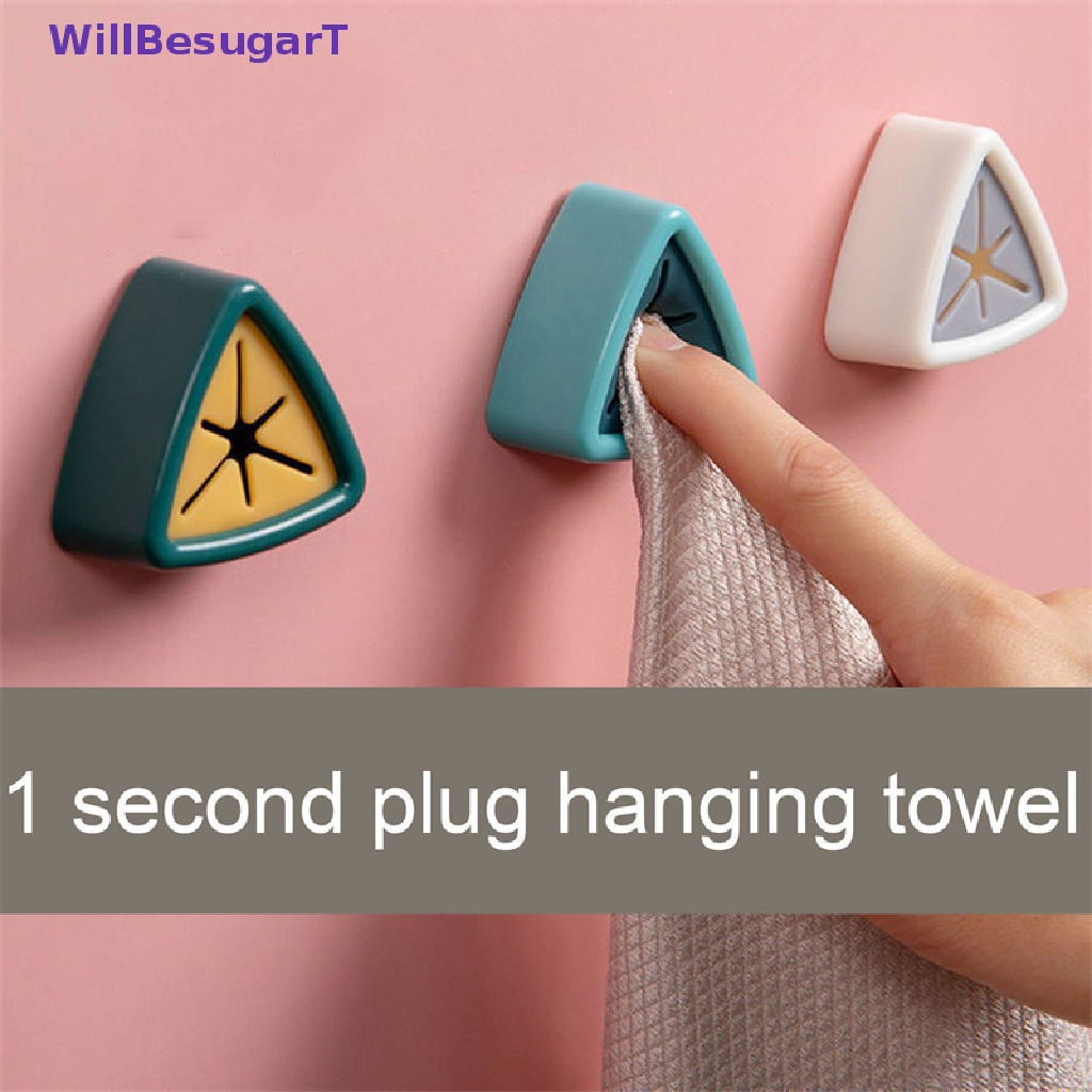 [WillBesugarT] ที่แขวนผ้าขนหนู แบบไม่ต้องเจาะผนัง สําหรับห้องน้ํา [ใหม่]