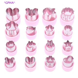 Gpha&gt; ใหม่ ที่หั่นผัก ผลไม้ ด้ามจับพลาสติก สเตนเลส สีชมพู