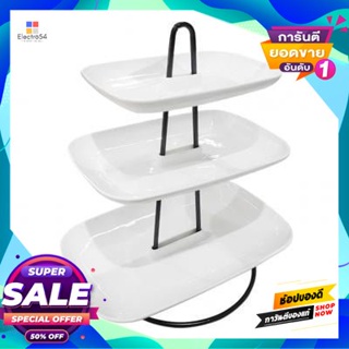 Square ชั้นวางขนม 3 ชั้นทรงสี่เหลี่ยม Kasse Home รุ่น Yg15169 สีครีม3-Tier Square Dessert Rack Kasse Home Model Yg15169