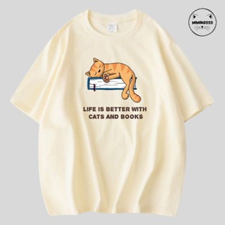 Cat Aesthetic Minimalist Tshirt(White/Cream/Nude) 6 Designs_07