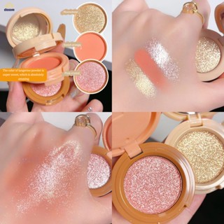 ปากกาเน้นข้อความบลัชออนสามชั้น Contouring 3-In-1 พาเลทอายแชโดว์ Brightening Skin Retouching Makeup Palette 【Doom】