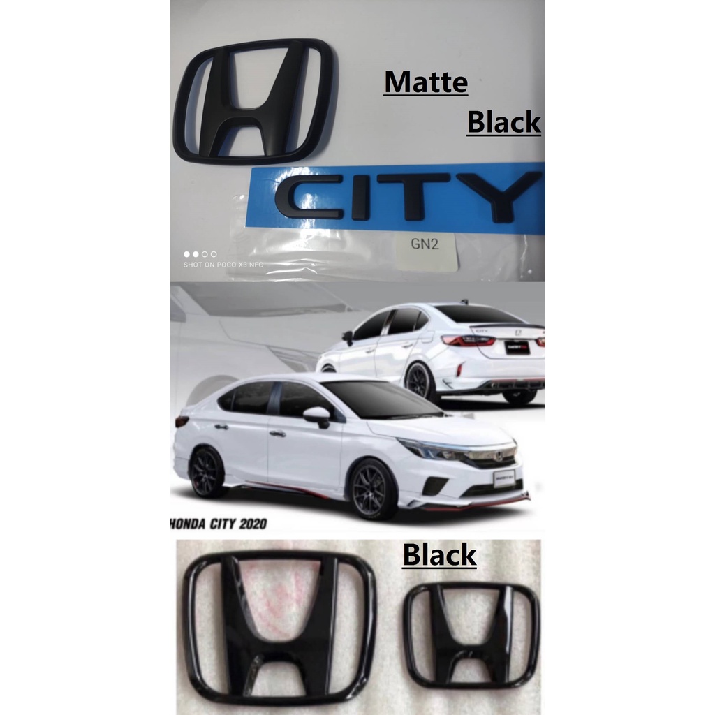 ใหม่ โลโก้ HONDA CITY GN2 Sedan Black /Matte Black Emblems