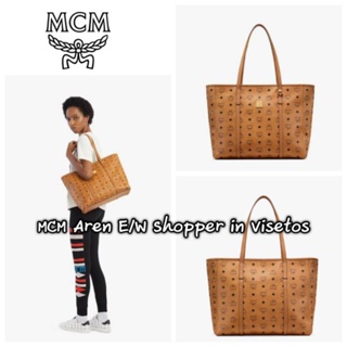 กระเป๋าสะพายใบใหญ่เอ็มซีเอ็ม Aren E/W Shopper in Visetos 001