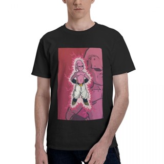 [S-5XL]เสื้อยืดแขนสั้น คอกลม ผ้าฝ้ายแท้ พิมพ์ลายอนิเมะ Bandai Dragon Ball Z Kid Buu สไตล์วินเทจ สําหรับผู้ชาย_04