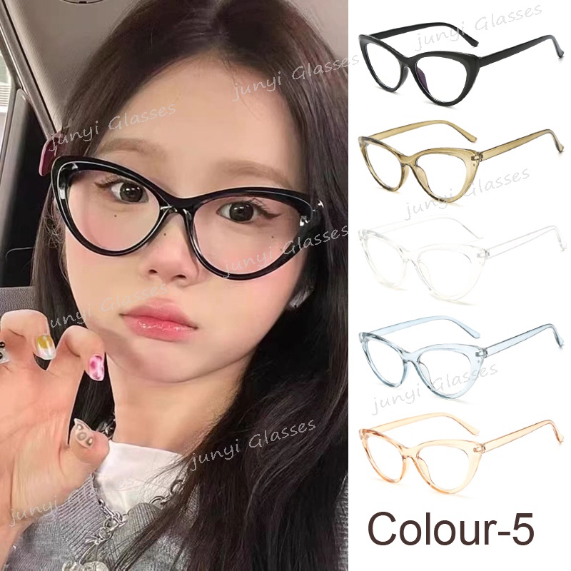 เกาหลี ใหม่ วินเทจ แคทอาย ป้องกันรังสี กรอบแว่นตา ผู้หญิง กรอบใหญ่ แว่นตาแฟชั่น ป้องกันแสงสีฟ้า แว่นตาป้องกันดวงตา