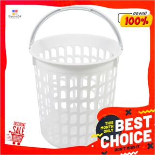 ROUND ตะกร้าผ้ากลมหูหิ้ว JCJ 4212 ขาวROUND LAUNDRY BASKET WITH HANDLE JCJ 4212 WHITE