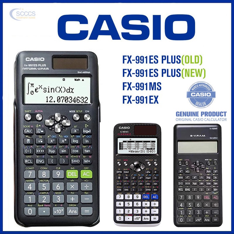 Casio เครื่องคิดเลขวิทยาศาสตร์ FX-991EX 991ES Plus 82MS 240 ฟังก์ชั่น 2a สําหรับนักเรียน วิศวกรรม