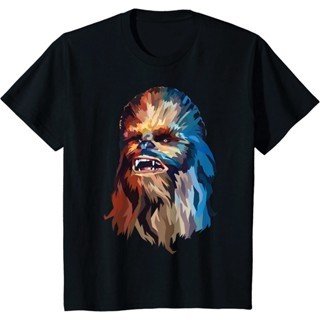 เสื้อยืดสีดำอินเทรนด์เสื้อยืดลําลอง ผ้าฝ้าย พิมพ์ลายกราฟฟิค Star Wars Chewbacca Art แฟชั่นสําหรับผู้ชายS-4XL_04