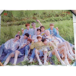 โปสเตอร์ แท้ จาก CD อัลบั้ม X1 - 비상 : QUANTUM LEAP Album พร้อมส่ง Poster Kpop FLASH