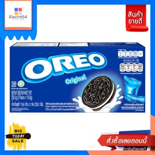 Oreo(โอรีโอ) โอรีโอช็อกแซนวิชรสวนิลา 239.2 กรัม Oreo Chocolate Sandwich Vanilla 239.2 g.บิสกิต, คุ้กกี้, เวเฟอร์