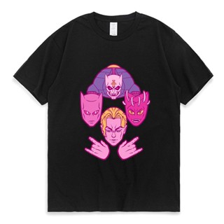 T-Shirtขายดี เสื้อยืดแขนสั้น พิมพ์ลายกราฟิก Jojo Bizarre Adventure น่ารัก เข้ากับทุกการแต่งกาย สไตล์ฮาราจูกุ สําหรับผู้ช