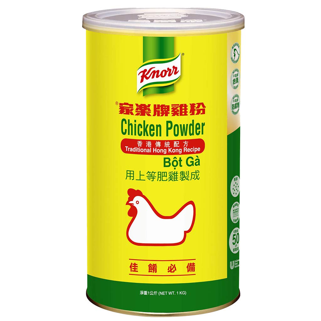 คนอร์ฮ่องกง คนอร์ไก่ ผงปรุงรส Knorr Chicken Powder 1 kg. ผลิตจากเนื้อไก่ ช่วยให้รสชาติเข้มข้น กลมกล่อม