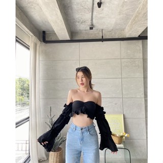 Sleeve Crop Top*ชุดแขนยาวจั๊ม