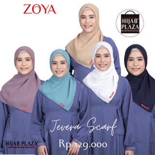 Zoya ฮิญาบ ฮิญาบ ฮิญาบ สี่เหลี่ยม วัสดุธรรมดา Bella Square Jevera ผ้าพันคอ