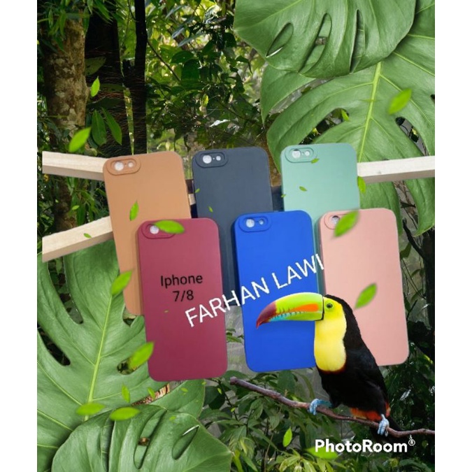 CASE IPHONE 7/ 8 SOFTCASE MACAROON PRO CAMERA