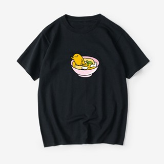 JapaneseStyle  Lazy Egg Anime Peripheral Expression Package Gudetama T-shirt Short Sleeve Small Fresh_07