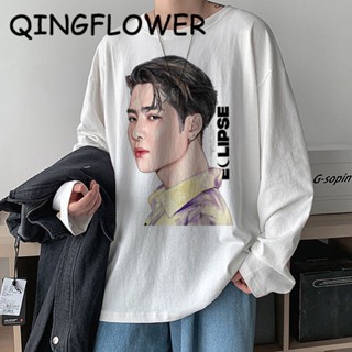 got7 1LDK   พร้อมส่ง  เสื้อยืดลายหินอ่อนน่ารักๆสีสันสดใสแขนยาว(GX) เสื้อยืดแขนยาว_05