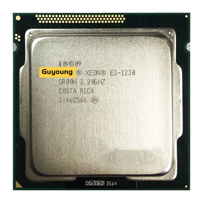 Xeon E3-1230 E3 1230 3.2 GHz ใช้โปรเซสเซอร์ CPU Quad-Core แปดเกลียว 8M 80W LGA 1155