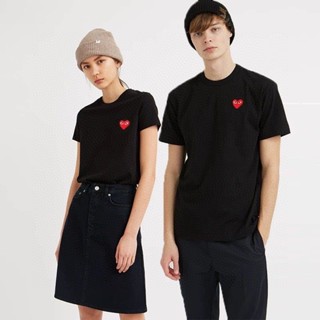 Play CDG Series Couple Heart Ins Hot Short Sleeve T-shirt_05