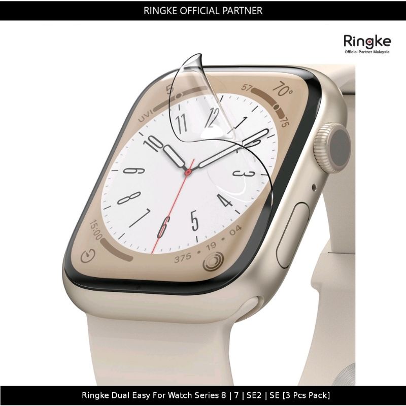 Ringke Dual Easy For Watch Series 9 | 8 | 7 | SE2 | กับ [แพ็ค 3 ชิ้น]