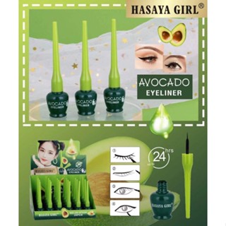 HASAYA GIRL JH-3753A อายไลเนอร์ อะโวคาโด อายไลเนอร์มินิพกพาง่าย เครื่องสําอางสําหรับดวงตา อายไลเนอร์ ถูกและดี เส้นกริบ