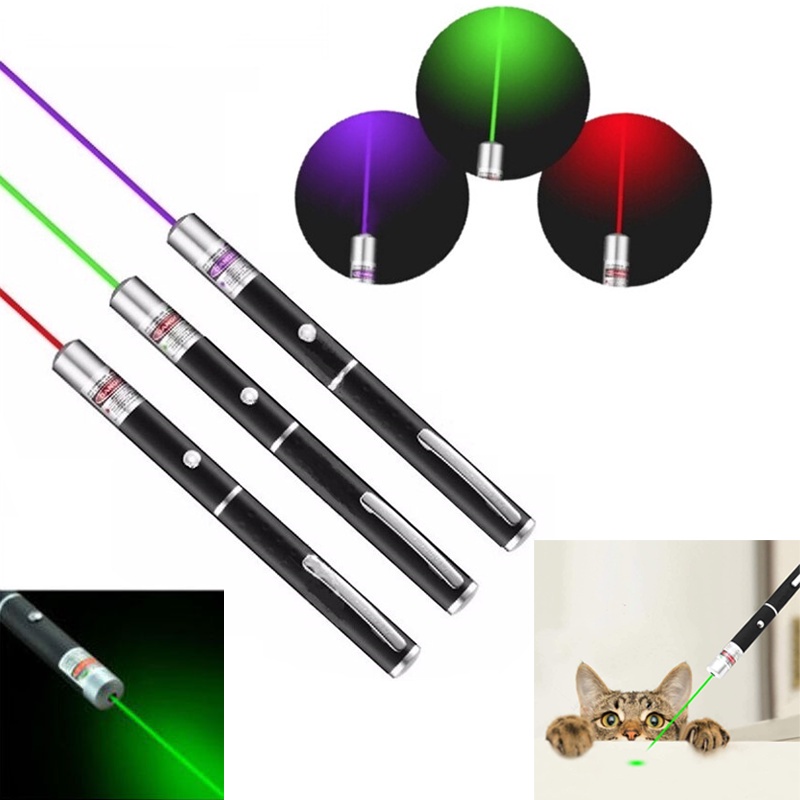 【พร้อมส่ง】ปากกาเลเซอร์ เลเซอร์แรงสูงแสงเขียว Laser เลเซอร์เขียว ปากกาชี้แสงเลเซอร์ 5mw พลังงานสูง สีเขียว สีแดง อเนกประสงค์