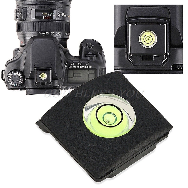 1 pcs แฟลชฝาครอบรองเท้า Bubble Spirit ระดับสําหรับ Canon สําหรับ Nikon Olympus กล้อง Drop Shipping