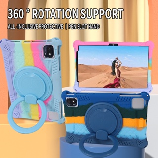 เคสแท็บเล็ตซิลิโคน กันกระแทก 360 สําหรับ OPPO Pad Air 10.36 นิ้ว 2022° ฝาครอบขาตั้ง แบบหมุนได้