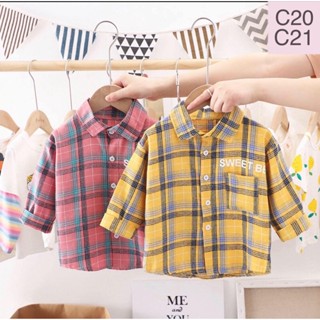 เสื้อเชิ้ตเด็ก1-6ขวบ✅สินค้าพร้อมส่งจากไทย🇹🇭