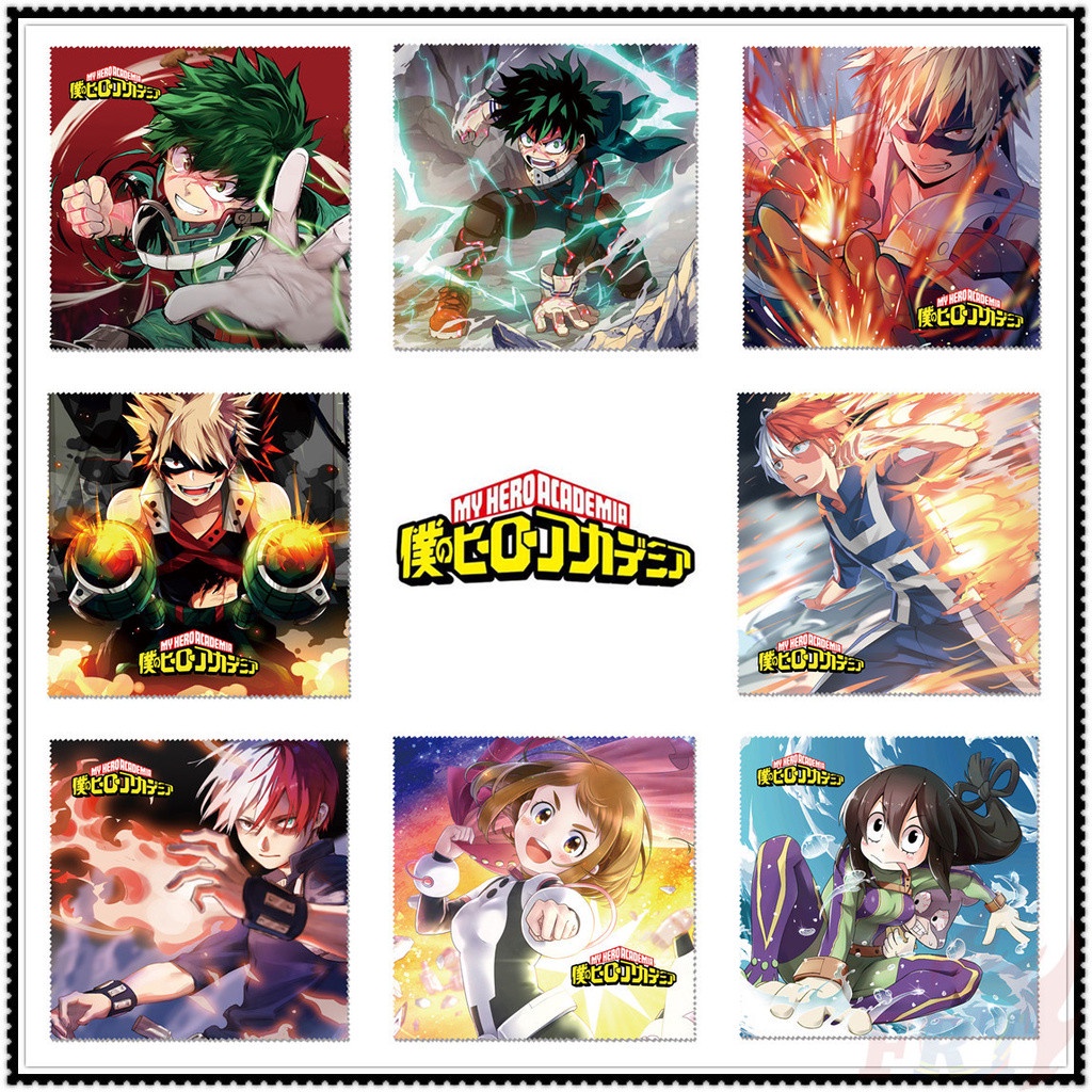 1 ชิ้น My Hero Academia - น้ํายาทําความสะอาดแว่นตาอนิเมะ ผ้าทําความสะอาดแว่นตาสําหรับเลนส์โทรศัพท์หน้าจอทําความสะอาดผ้าเช็ดทํา