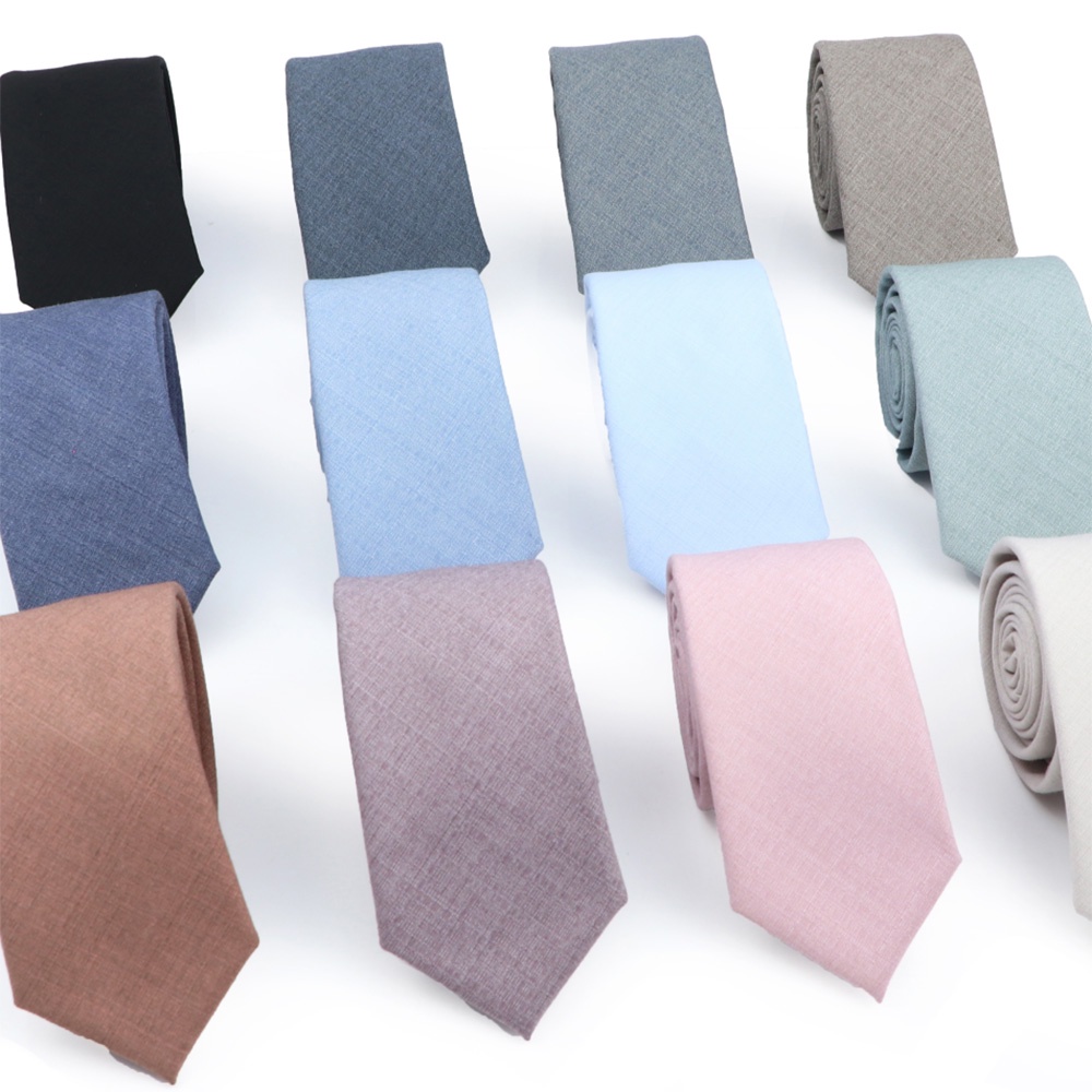 Zonfaz แฟชั ่ นนุ ่ มสีทึบผอมเนคไทสําหรับผู ้ ชาย Slim Casual คอ Tie Man อุปกรณ ์ จัดงานแต ่ งงาน Ties 6 ซม.กว ้ าง