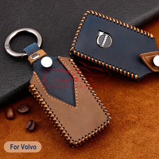 ใหม่ เคสกุญแจรีโมทรถยนต์หนังม้าบ้า สําหรับ Volvo S90 T8 V90 XC90 VX90 XC60 XC40 T5 T6