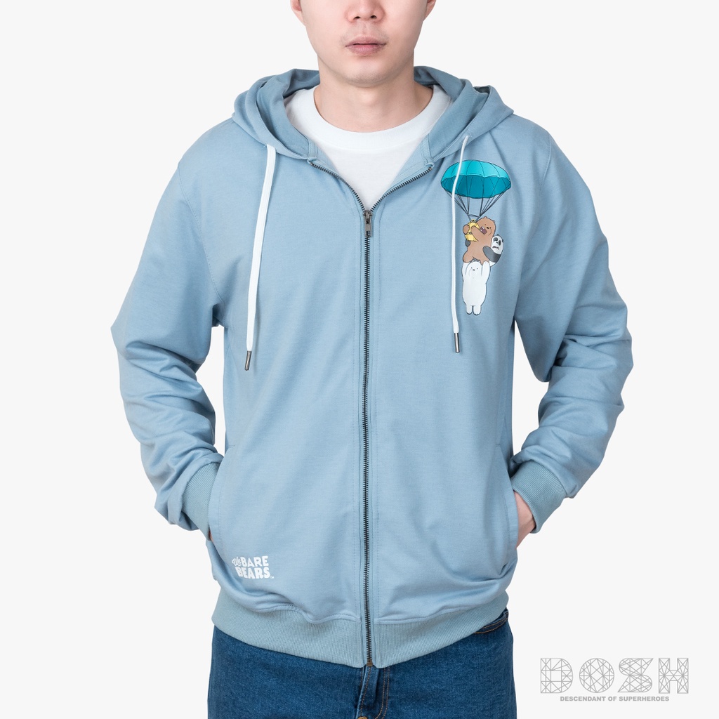DOSH MEN'S JACKET HOODIE WE BARE BEARS เสื้อแจ็คเก็ตฮู้ด DBBMJ5006-GE
