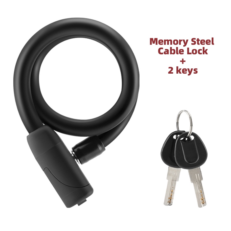 ROCKBROS สายเคเบิ้ลล็อคจักรยาน MTB แบบพกพา พับได้ - รูปที่ 7