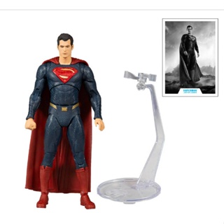 [พร้อมส่ง] ชุดของเล่นตุ๊กตา McFarlane DC JUSTICE LEAGUE MOVIE 7 นิ้ว SUPERMAN BLUE RED SUIT N9SE